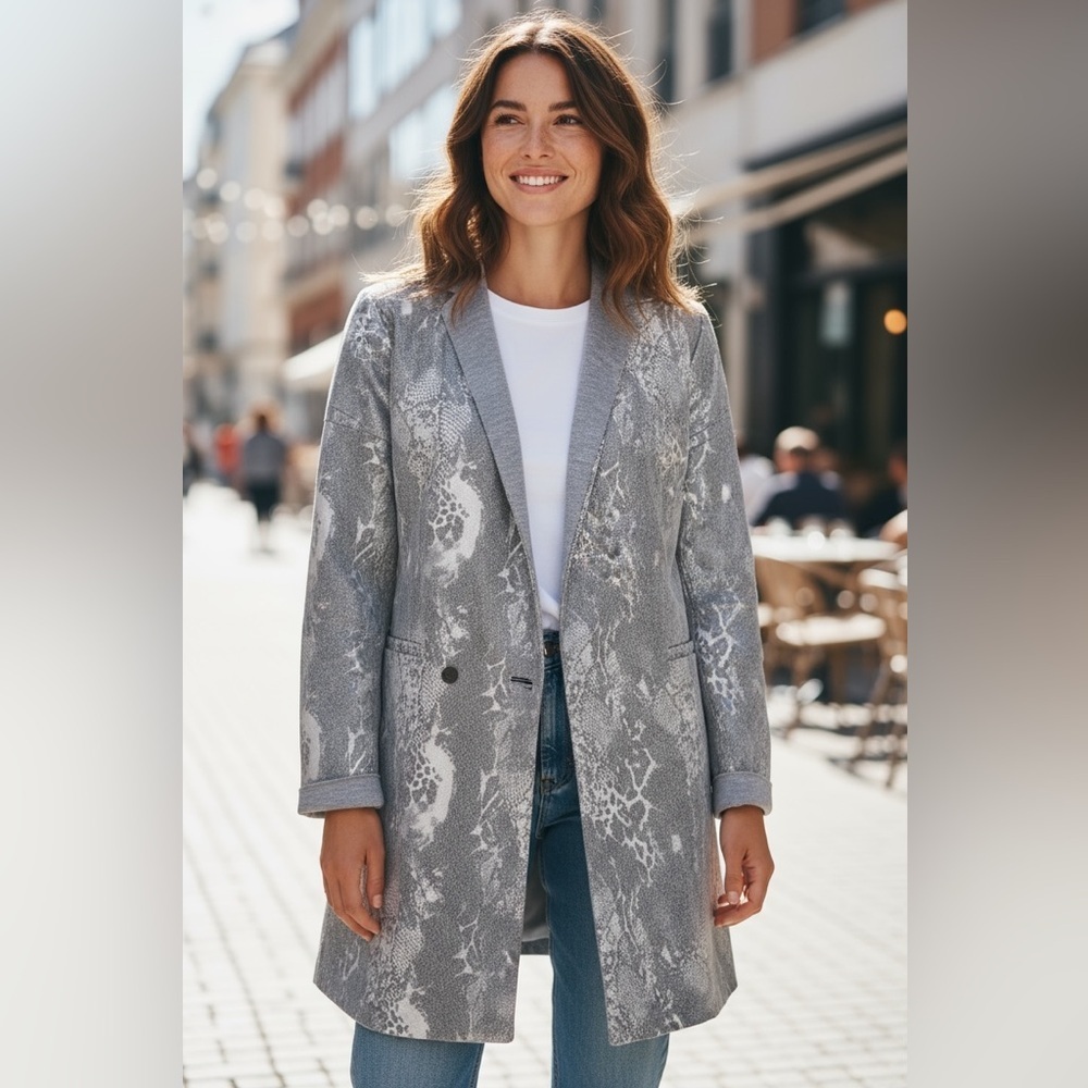 Coster Copenhagen snake print embossed jacket Euro 38 US M